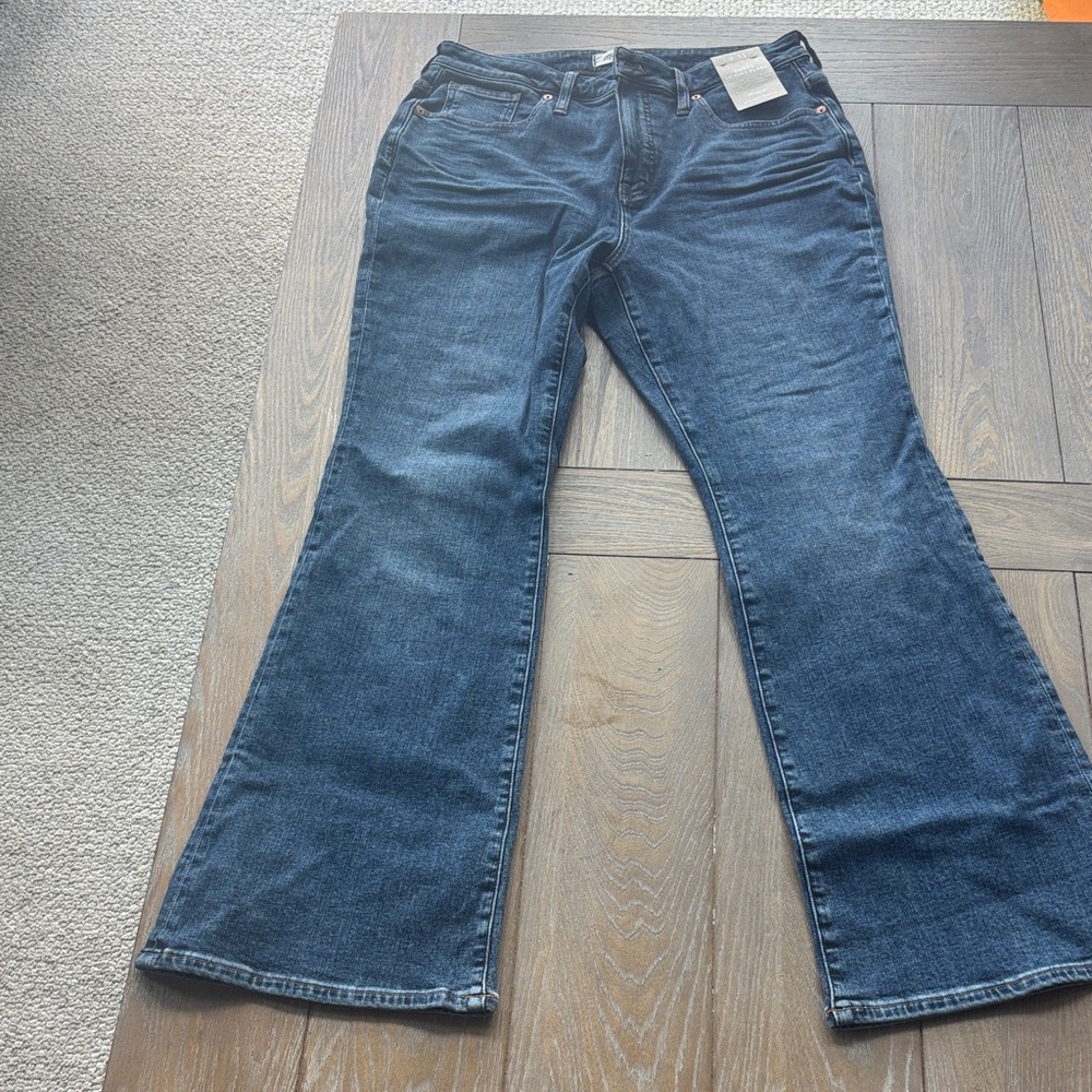 Madewell Dark Blue Flared Jeans 30” inseam